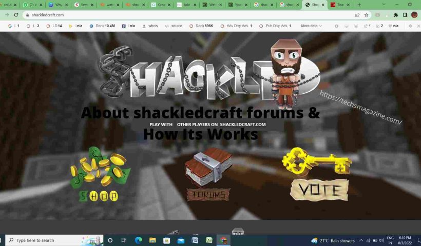 About shackledcraft forums & How Its Works